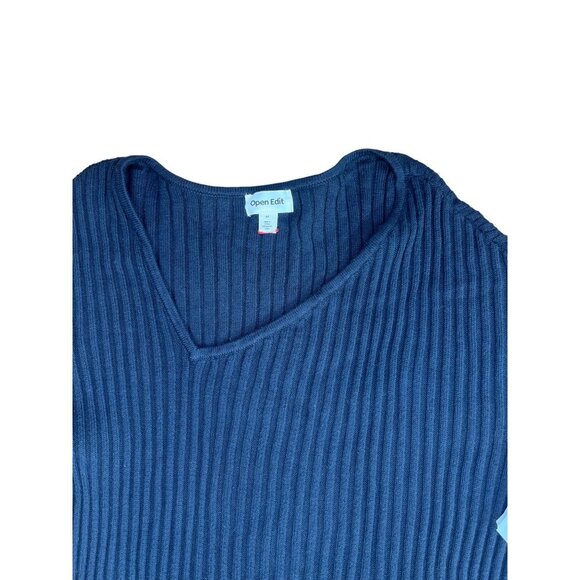 Open Edit Womens Asymmetric V-Neck Tunic Sweater Size M - Picture 6 of 6